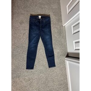 J.Crew Classic Preppy Toothpick Skinny Jeans Dark Wash  Stretch Denim Size 27